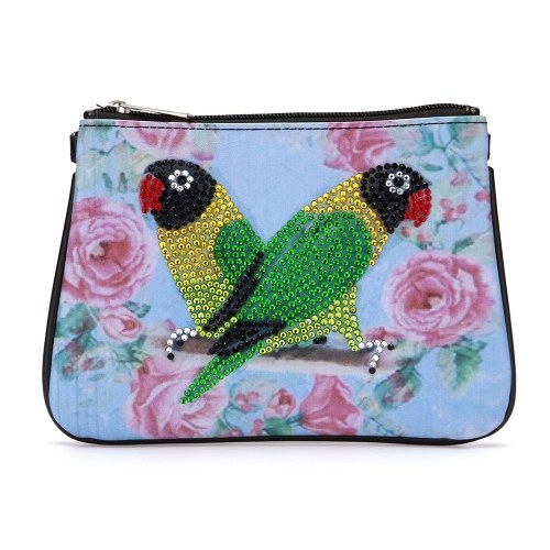 DIY Wallet Cross Stitch Coin Special Shaped Diamond Painting Women Wallet Handbag BB148