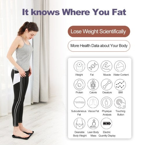 Body Fat Scales Intelligent Electronic Weight Scale High Precision Digital BMI Scale