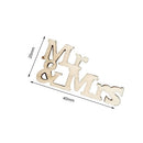 20Pcs Mr & Mrs Pattern Decoration Slices DIY Accessories for Handmade Wooden House Wood Craft Scrapbook Embellishment