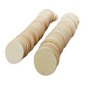 100Pcs 50mm Wooden Circles Round Wedding Craft Card Making Scrapbooking Decoration