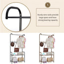 Carbon Steel Rod Hanging Clothes Garment Rack Organizer Indoor Hanger