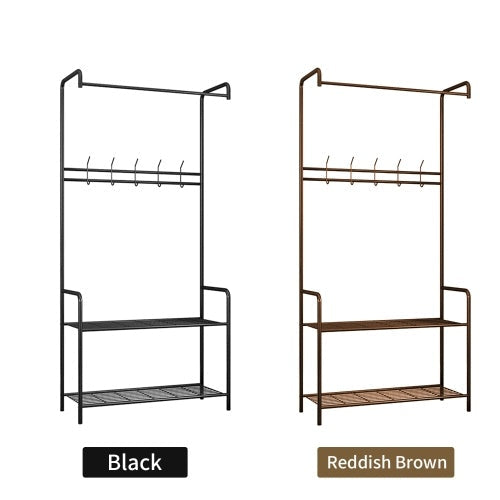 Carbon Steel Rod Hanging Clothes Garment Rack Organizer Indoor Hanger