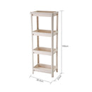 4-Tier Hollow Frame Plastic Storage Rack