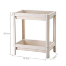 2-Tier Hollow Frame Plastic Storage Rack