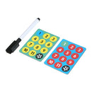 Football Coaches Magnetic Tactic Board Foldable Strategy Clipboard with a Write Wipe 2-in-1 Pen (Football)