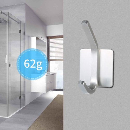 Robe Towel Wall Hanger  Coat  Hooks Stainless Steel Rack