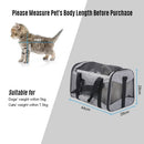 Portable Pet Cats Dogs Travel Carrier Breathable Foldable Pet Carrier Bag with Fleece Mat Large Space Easy Carry on Luggage for Weight less than 7.5kg