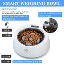 Dog Pet Digital Scale Feeder Slow Feed Bowl Accurate Weighing Stainless Steel Dog Bowls