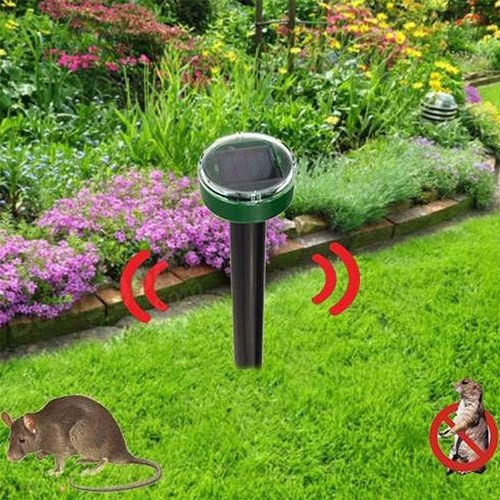 Solar Mole Repellent Sonic Deterrent Repeller