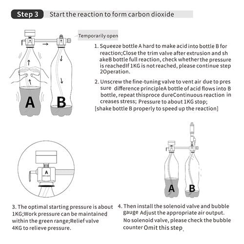 Aquarium DIY CO2 Generator System Kit