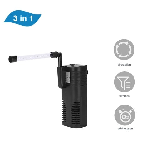 3-in-1 Aquarium Filter Aquarium Water Pump Submersible Pump