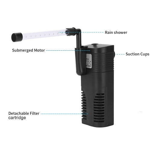 3-in-1 Aquarium Filter Aquarium Water Pump Submersible Pump