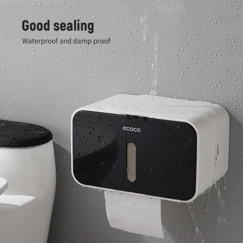 ecoco No Drilling Wall Mounted Paper Roll Tissue Box