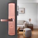 Smart Electronic Door Lock Sensor Key Free Fingerprint Entry Security Biometric Fingerprint Identification Door Lock Mechanical Key Digital Lock OLED Display Voice Guidance Sliding Case APP Control Five Entries for Home Hotel Apartment Left Hand Inswing D