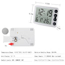 Digital Indoor Thermometer Hygrometer with Clock LCD Display ℃/ ℉