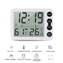 Digital Indoor Thermometer Hygrometer with Clock LCD Display ℃/ ℉