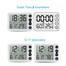 Digital Indoor Thermometer Hygrometer with Clock LCD Display ℃/ ℉