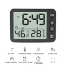 Digital Indoor Thermometer Hygrometer with Clock LCD Display ℃/ ℉