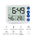 Digital Indoor Thermometer Hygrometer with Clock LCD Display ℃/ ℉