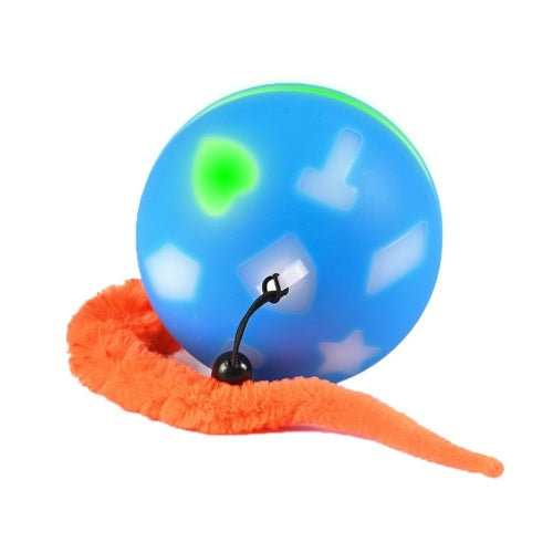 Smart Interactive Cat Toy Ball USB Rechargeable Rolling Ball for Kitty Puppy