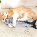 Electric USB Charging Simulation Fish Cat Toy Funny Interactive Pets Cats Catnip Toys for Cat Kitty Kitten-Perfect for Biting Chewing Kicking