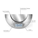 High Precision Scale Kitchen Scale 11lb/ 5kg Food Scale with Bowl Timer Temperature Display 5 Units Multifunction Scale