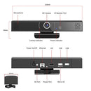 1080P HD Wide View Angle Built-in Microphone Video Calling Recording Video Conference Camera for Skype YouTube Facebook