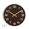 10'' Wooden Decorative Wall Clock