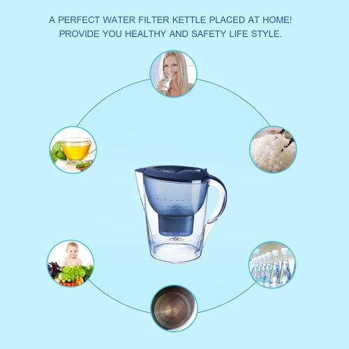 3.5L Transparent Water Filter Pitcher Household Water Filter