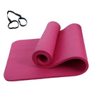 72 x 24 Inches Yoga Mat Non-Slip 10mm Thicknness Exercise Mats with Storage Band and Mesh Bag