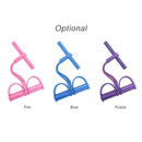 4-Tube Foot Pedal Resistance Band Elastic Sit-Up Pull Rope Multi-Functional Fitness Exercise Bands