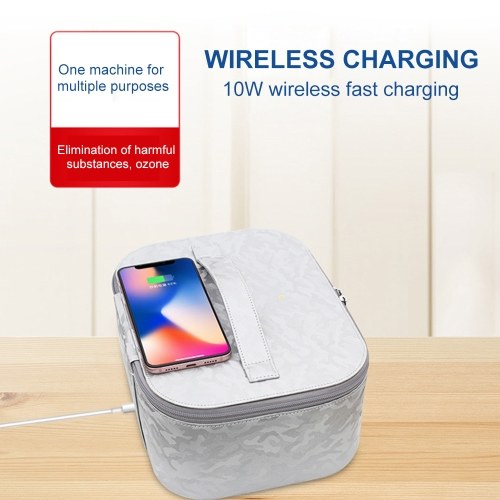 UV Bag Ultraviolet Box Portable UVC Portable USB Rechargeable Cleaning Bag Support Mobile Phone Wireless Charging