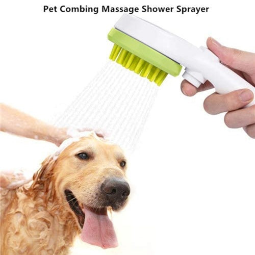 Pet Combing Shower Sprayer Water Sprinkler Brush for Dogs and Cats Puppy Bath Scrubber,Handheld Grooming Shower Head