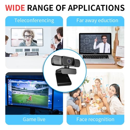 1080P Webcam Auto Focus Live Streaming Webcam USB Web Camera