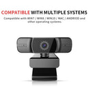 1080P Webcam Auto Focus Live Streaming Webcam USB Web Camera