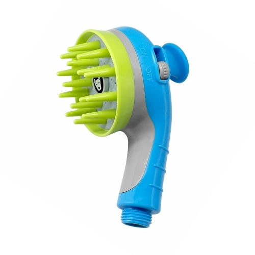 Pet Combing Shower Sprayer Water Sprinkler Brush for Dogs and Cats Handheld Grooming Shower Head with Soft Needles