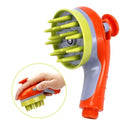 Pet Combing Shower Sprayer Water Sprinkler Brush for Dogs and Cats Handheld Grooming Shower Head with Soft Needles