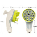 Pet Combing Shower Sprayer Water Sprinkler Brush for Dogs and Cats Handheld Grooming Shower Head with Soft Needles