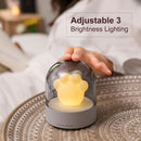 LED Night Lights with Music Cat Claw Shape Lamp 3 Brightness Lighting Night Bedside Lamp for Kids Travel Camping Office Home USB Powered Light-Up Music Box