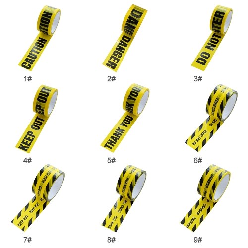 Yellow Tape Black Text Warning Isolation Slogan Adesive Tape Hazard Barrier Safety Caution Tape (Caution)