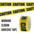 Yellow Tape Black Text Warning Isolation Slogan Adesive Tape Hazard Barrier Safety Caution Tape (Caution)