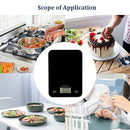 Digital Kitchen Scale 11lb Food Weight High Precision Portable Electronic Scale 5 Units Switchable Auto-off LCD Display Multifunction Scale