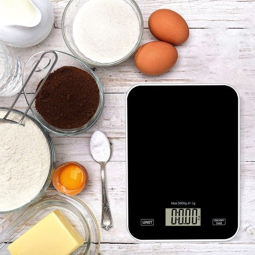 Digital Kitchen Scale 11lb Food Weight High Precision Portable Electronic Scale 5 Units Switchable Auto-off LCD Display Multifunction Scale