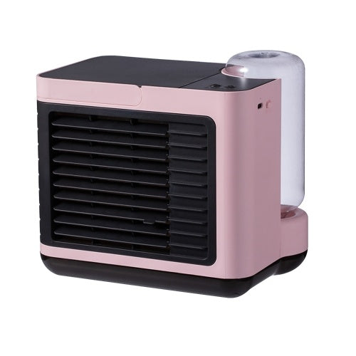 Desktop Air Cooler Air Conditioner Fan with LED Light Small Personal USB 3 Speeds Desk Fan