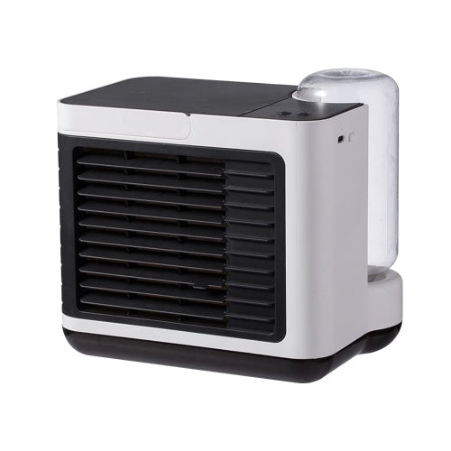 Desktop Air Cooler Air Conditioner Fan with LED Light Small Personal USB 3 Speeds Desk Fan