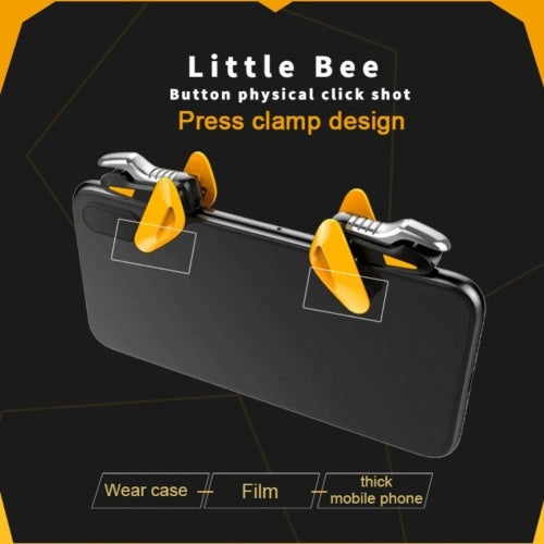 Mobile Game Controller, Sensitive Shoot and Aim Button，Little Bee Auxiliary Button Fast Shooting Button Controller，Game Trigger Joystick Gamepad for PUBG/Knives Out/Rules of Survival, PUGB Helper for Android/iPhone