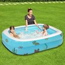 110cm Inflatable Pool Family Swimming Pool Inflatable Swimming Kiddie Pools 2 Individual Air Chambers