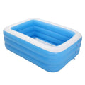 110cm Inflatable Pool Family Swimming Pool Inflatable Swimming Kiddie Pools 2 Individual Air Chambers