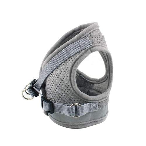 Dog Harness No-Pull Pet Harness Step-in Air Dog Harness, Soft Mesh Cat Harness, Step in Vest Harness Adjustable Outdoor Pet Vest, Reflective Harness for Pet Kitten Puppy Rabbit, (Silver gray,XL)