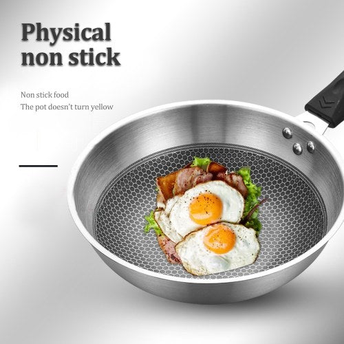 Stainless Steel Stir Fry Pan